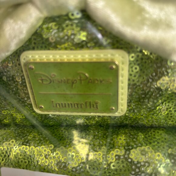 Disney Loungefly Minnie Mouse Tinkerbell backpack Green Sequin main image 13
